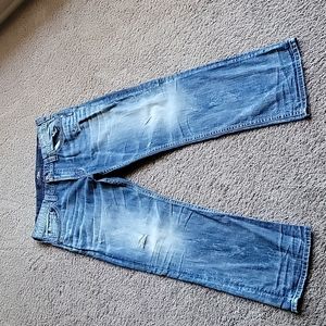 Men silver jeans 38x32 bootcut